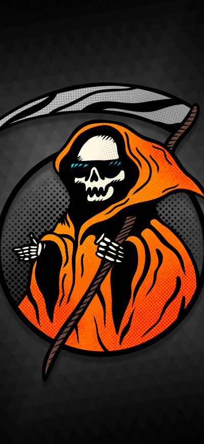 Fond d'écran iPhone Cool Grim Reaper Minimal 8k