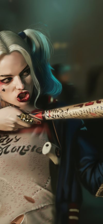Fond d'écran Harley Quinn4k sur iPhone