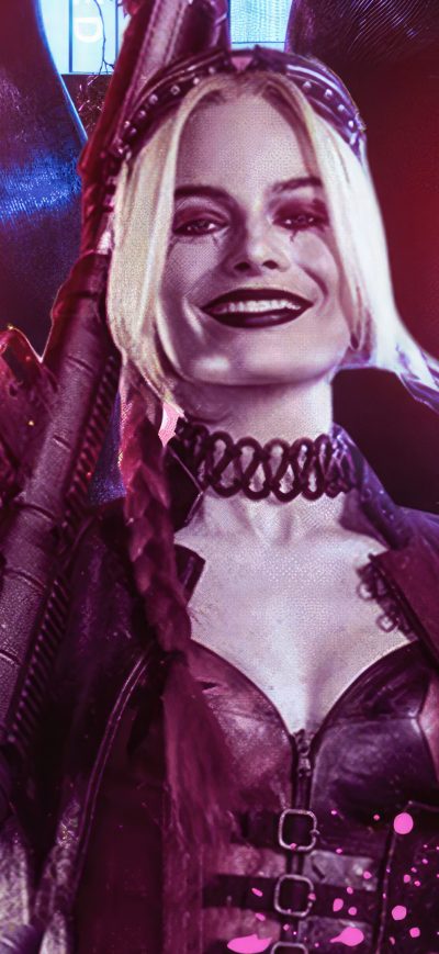 Fond d'écran iPhone Harley Quinn Evil Smile