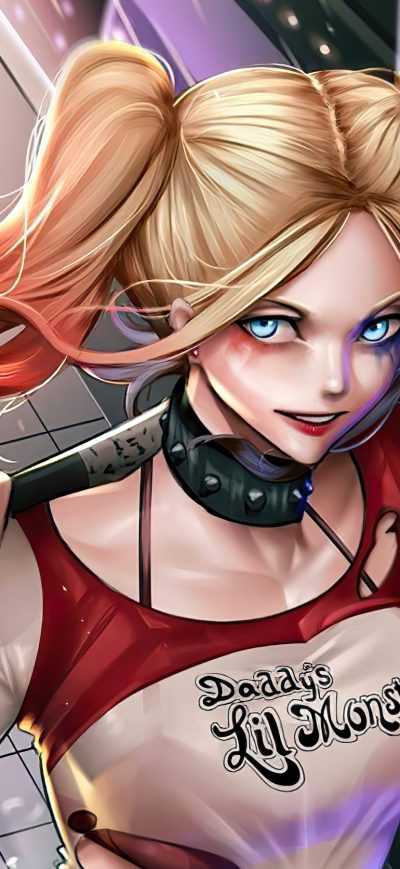 Fond d'écran 2020 4k Harley Quinn sur iPhone