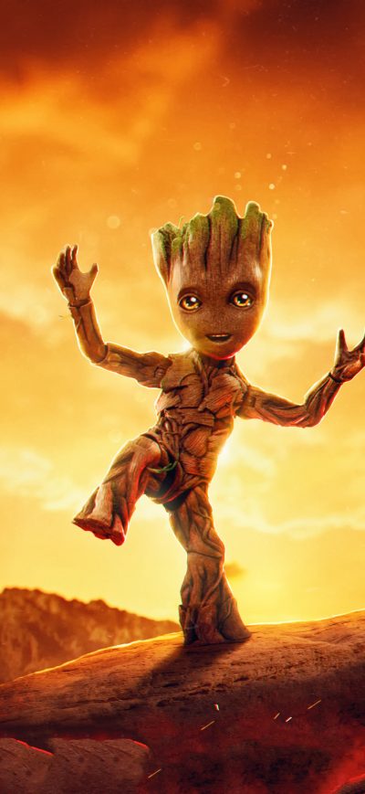 Fond d'écran iPhone I Am Groot 4k 2023
