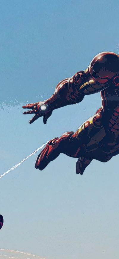 Fond d'écran iPhone Iron Man And Spider Man