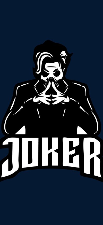 Fond d'écran iPhone Joker Mascot Minimal 4k