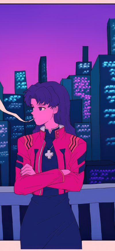 Fond d'écran iPhone Katsuragi Misato Neon Genesis Evangelion