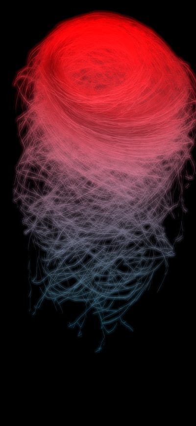 Fond d'écran iPhone Amoled Dark Particle 4k