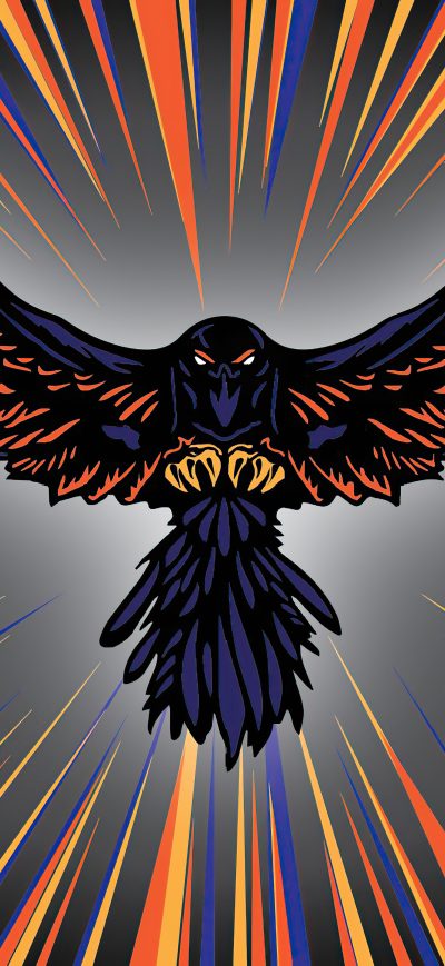 Fond d'écran iPhone Raven Coin Logo