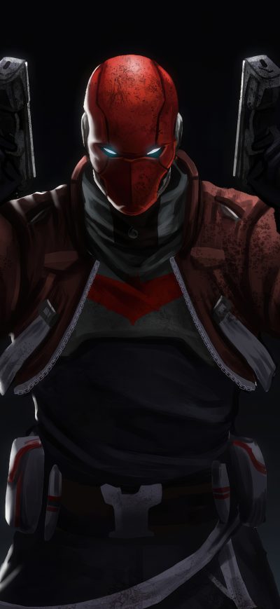 Fond d'écran iPhone Red Hood 5k Artwork