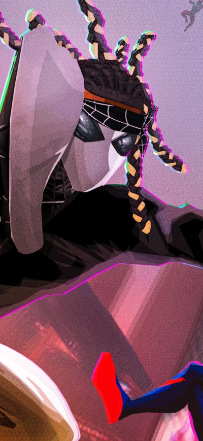 Fond d'écran iPhone Spiderman Across The Spiderverse 2023 4k