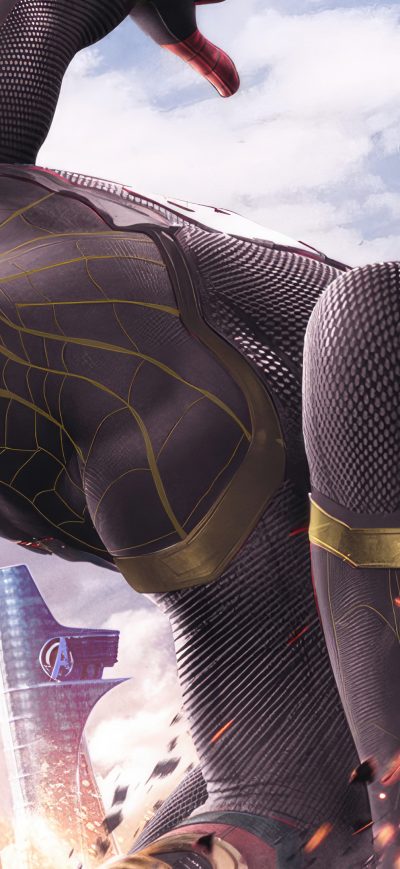 Fond d'écran iPhone Black Spiderman 2023