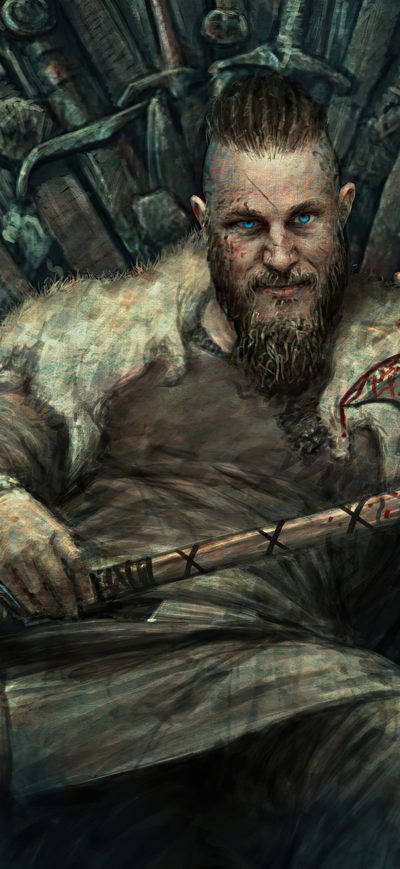 Fond d'écran iPhone King Ragnar 4k