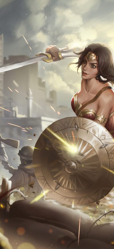 Fond d'écran iPhone Wonder Woman 4k New