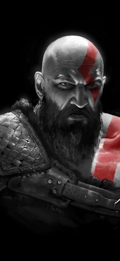 Fond d'écran iPhone Kratos In God Of War 2018