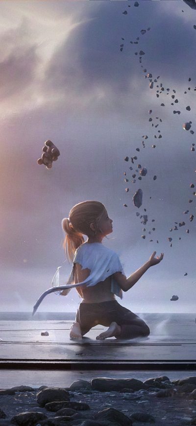 Fond d'écran iPhone Little Girl Dream Artwork