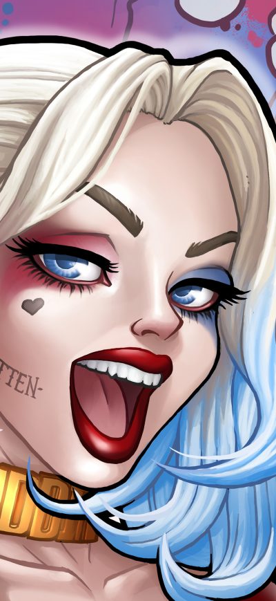 Fond d'écran Harley Quinn Fan Art 4k sur iPhone