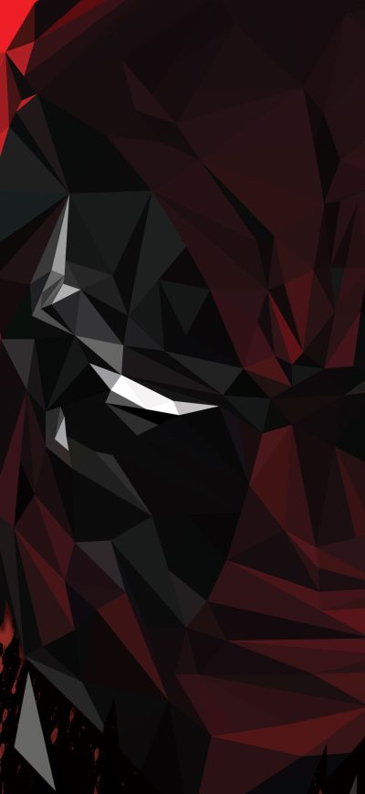 Fond d'écran iPhone Deadpool Low Poly Artwork 4k