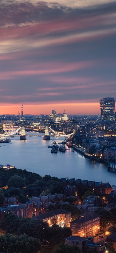 Fond d'écran iPhone Beautiful London City View 8k