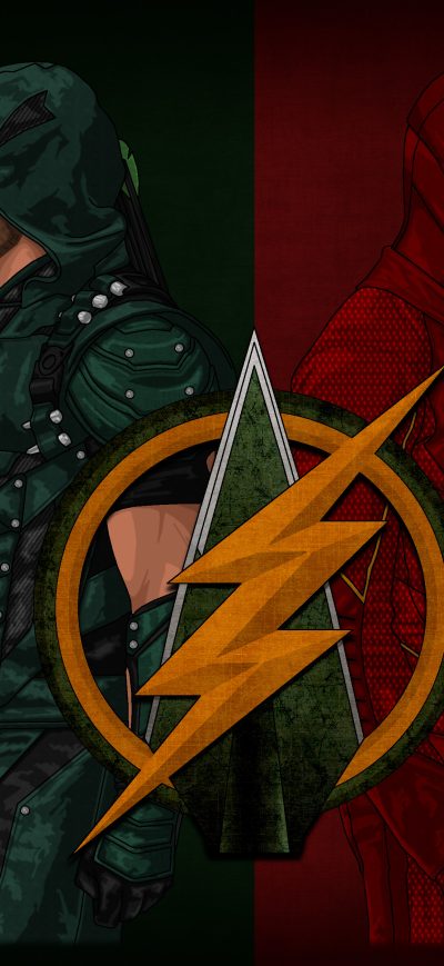 Fond d'écran iPhone Arrow Flash Artwork 4k