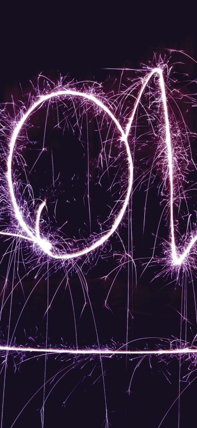 Fond d'écran iPhone Happy New Year 2018 Long Exposure Firework 4k
