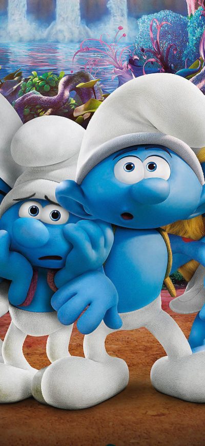 Fond d'écran iPhone Smurfs The Lost village 2017 Movie