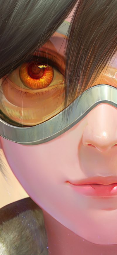 Fond d'écran iPhone Tracer Overwatch Fan Art