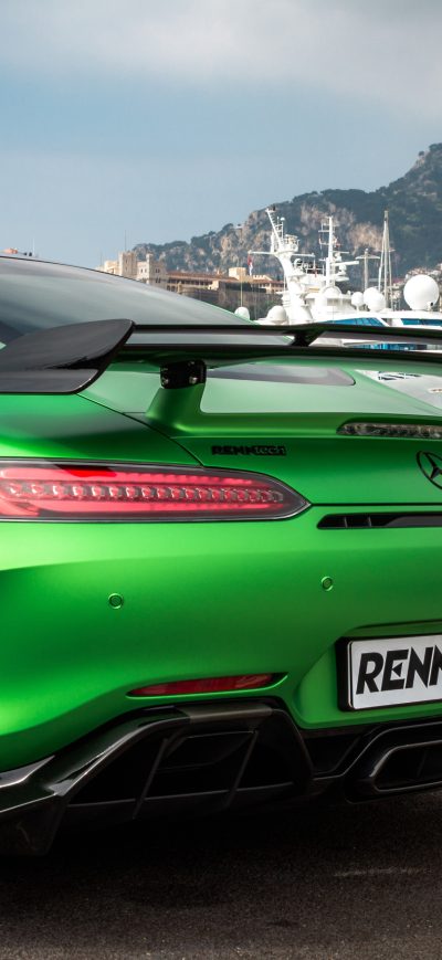 Fond d'écran iPhone Renntech Mercedes AMG GT R 2018 Rear