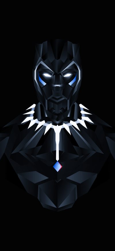 Fond d'écran iPhone Black Panther Minimal