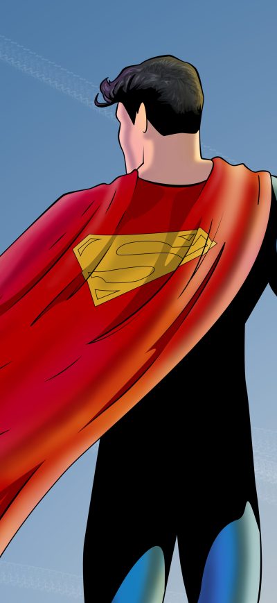 Fond d'écran iPhone Superman And The Sun Artwork 5k