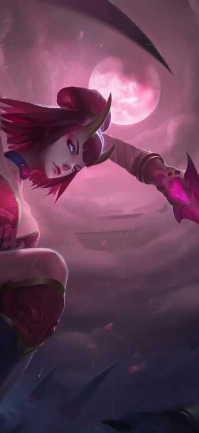 Fond d'écran iPhone League Of Legends Evelynn 8k