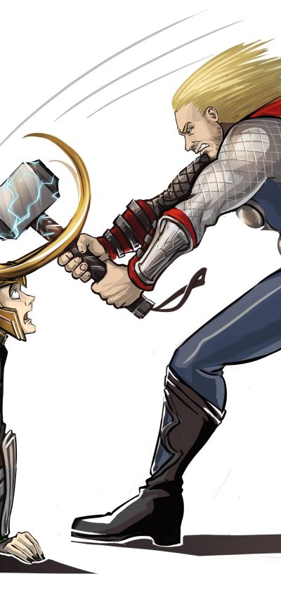 Fond d'écran iPhone Thor Vs Loki