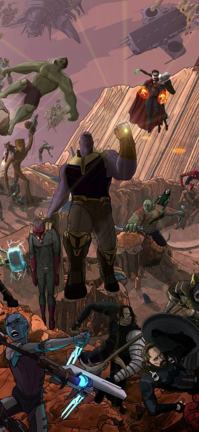 Fond d'écran iPhone Avengers Infinity War 2018 5k Artwork