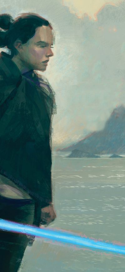 Fond d'écran iPhone Rey Star Wars The Last Jedi Art