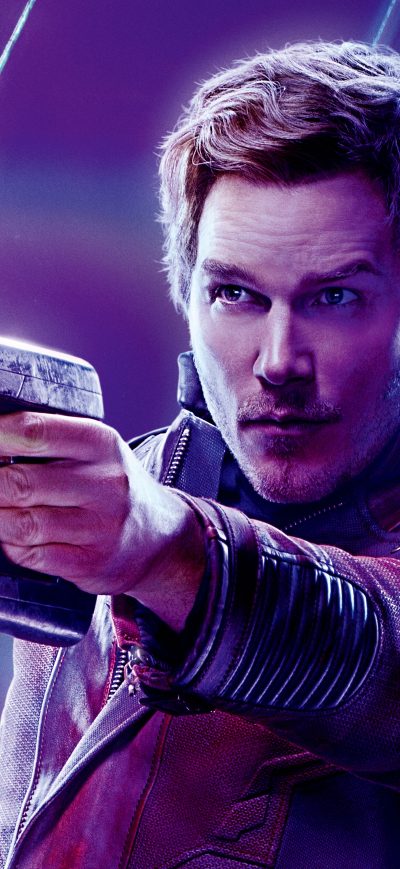 Fond d'écran iPhone Star Lord In Avengers Infinity War 8k Poster