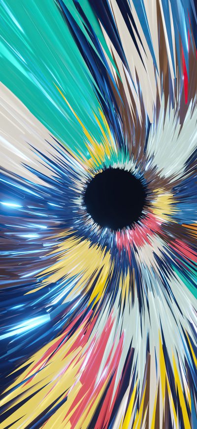 Fond d'écran iPhone Colorful Digital Abstract Art 4k