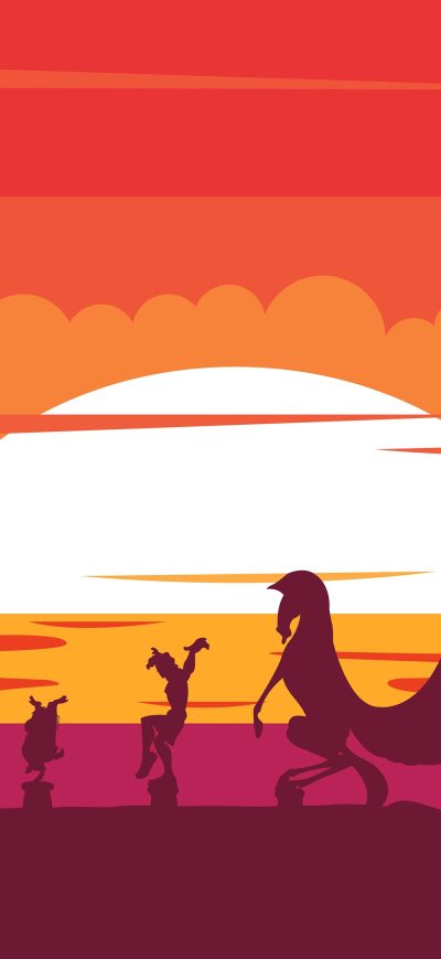 Fond d'écran iPhone Hercules Disney Minimalism 4k