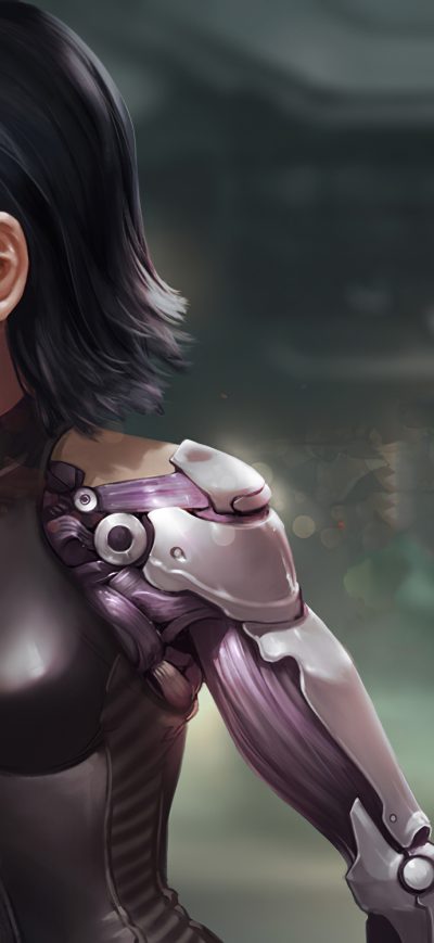 Fond d'écran iPhone Alita Battle Angel Art New