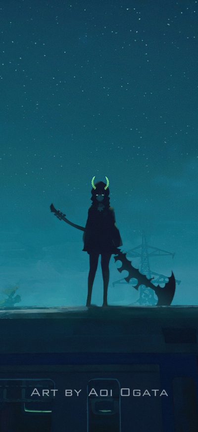Fond d'écran iPhone Dead Master Black Rock Shooter
