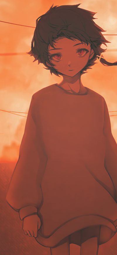Fond d'écran iPhone Lain Iwakura Serial Experiments Lain 5k