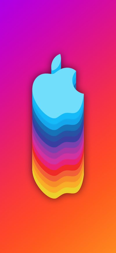 Fond d'écran iPhone Apple Logo Material 8k