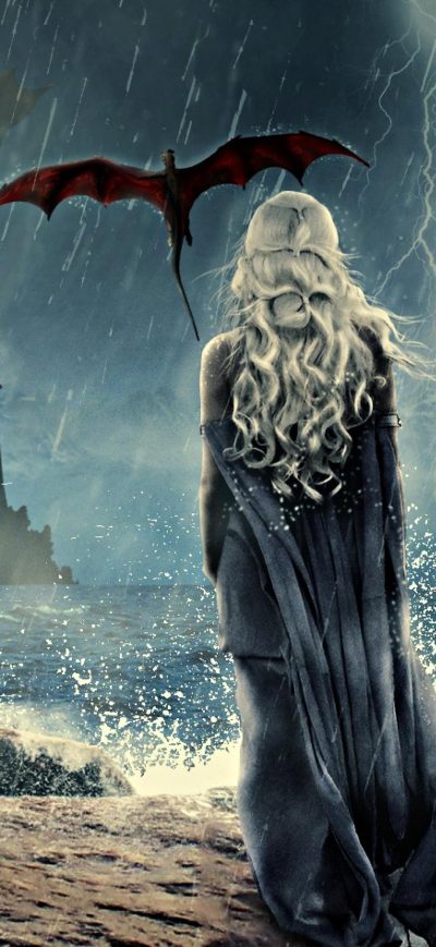 Fond d'écran Game Of Thrones Khaleesi Art 4k sur iPhone