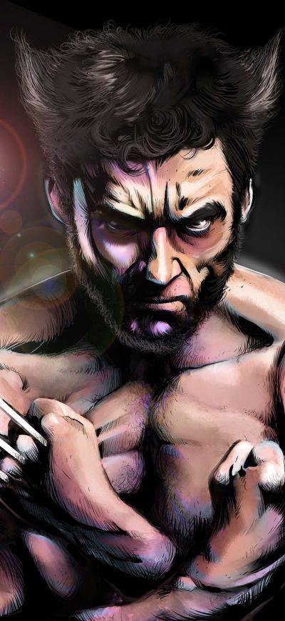 Fond d'écran iPhone Wolverine Digital Art 4k