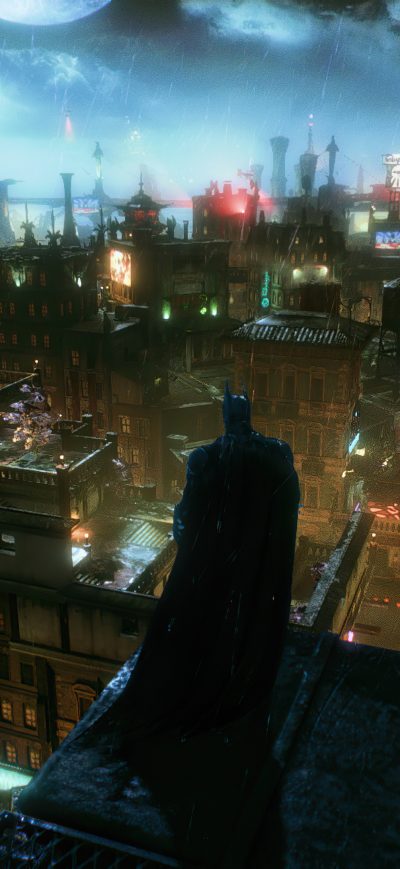 Fond d'écran iPhone In Batman Arkham Knight City 4k