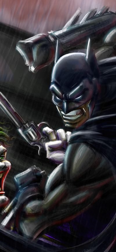 Fond d'écran iPhone Batman Vs Joker 5k