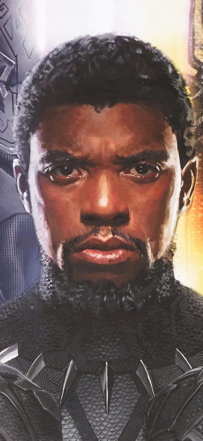 Fond d'écran iPhone Chadwick Aaron Boseman Black Panther 4k