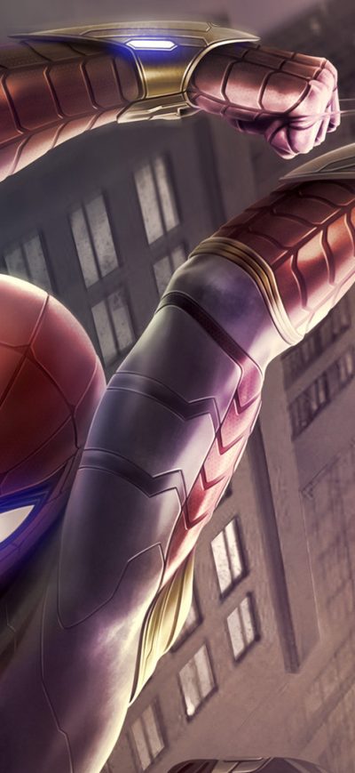 Fond d'écran iPhone Avengers Infinity War Spiderman Suit
