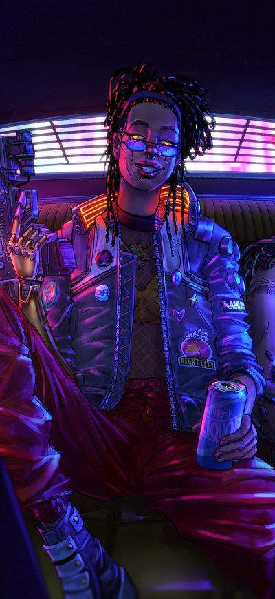 Fond d'écran iPhone Cyberpunk 2077 Your Night City 4k