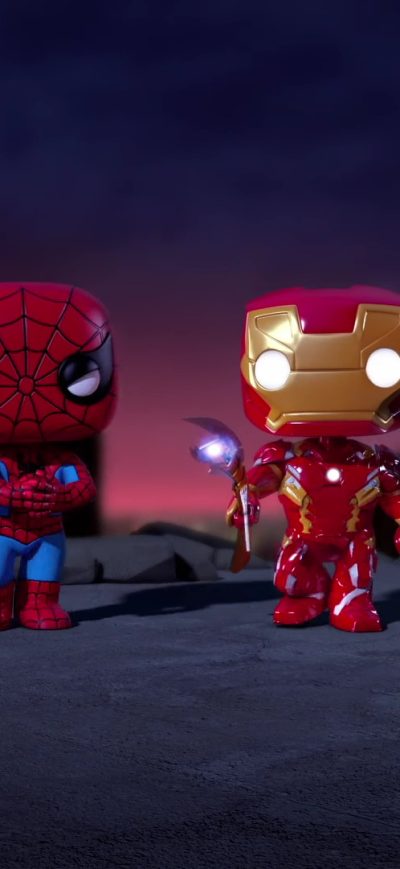 Fond d'écran iPhone Iron Man And Spiderman Spellbound Animated Movie