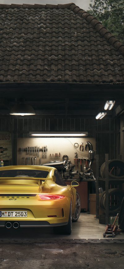 Fond d'écran iPhone Porsche Gt3 Barn