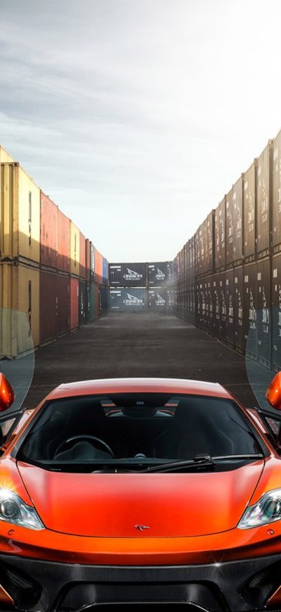 Fond d'écran iPhone Mclaren Orange
