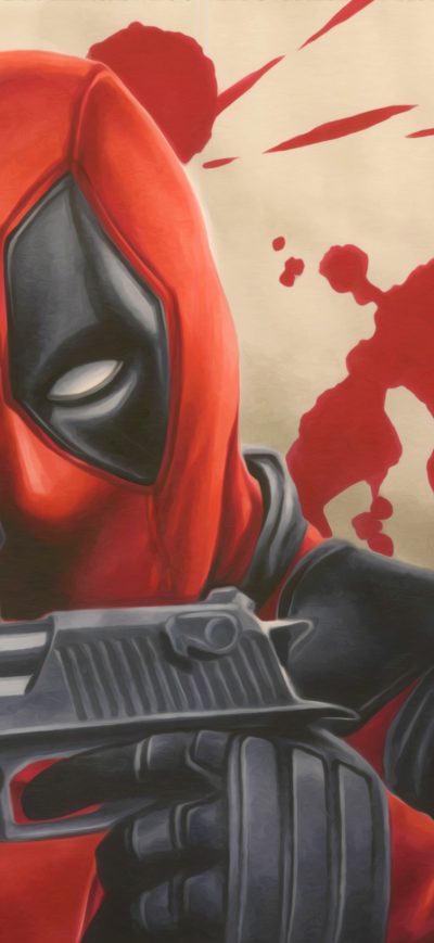 Fond d'écran iPhone Deadpool With Guns 4k