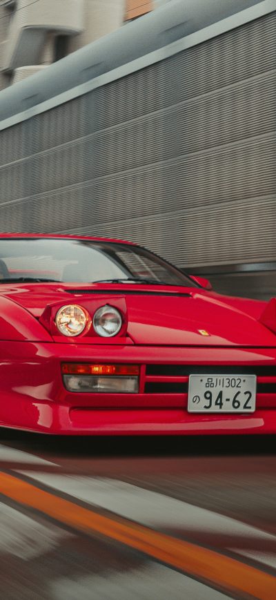 Fond d'écran iPhone Ferrari Testarossa 5k